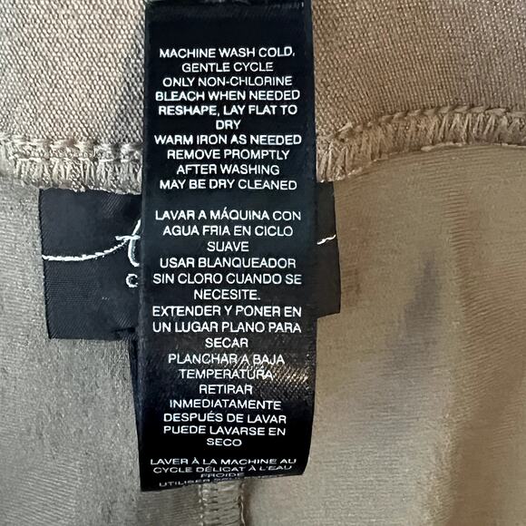 Travelers Collection Crepe Pants Ankle Pull On Tan Beige Womens 2 Large - Picture 11 of 12